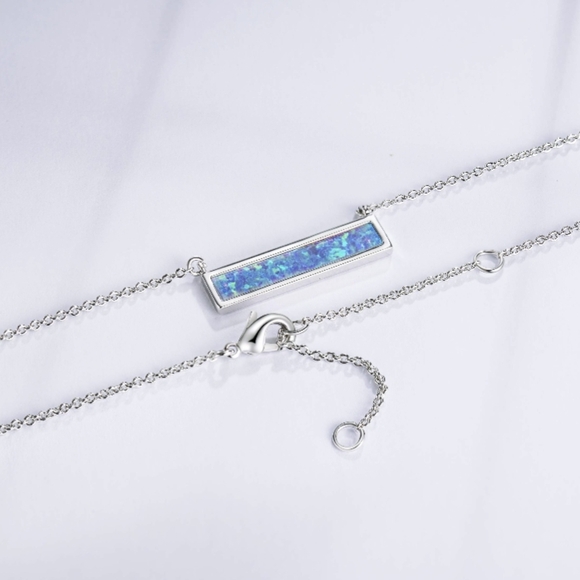 OLD RUBIN | blue opal pendant necklace - Picture 9 of 9